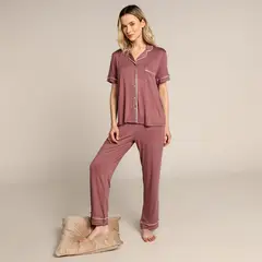 BLUE - Pijama completa para Mujer Manga corta con Estampado Sybilla