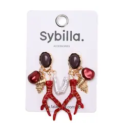 SYBILLA - Bijoux Ccear1I26 Rojo/Cora