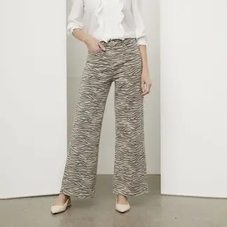 APOLOGY - Jean Wide Leg Mujer De Algodón