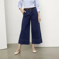 APOLOGY - Jean Wide Leg Mujer De Algodón