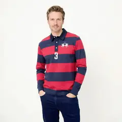 LA MARTINA - Camiseta polo Hombre Manga larga de Algodón