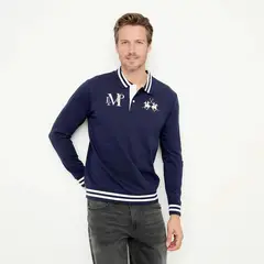 LA MARTINA - Camiseta Hombre Manga larga de Algodón