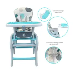 PRIORI - Silla de Comedor Color Azul