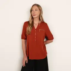 SOUTHLAND - Camisa Mujer Manga larga