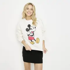 SYBILLA - Hoodie Mujer Estampado de Algodón