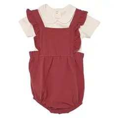 YAMP - Conjunto Enterizo + Body manga corta para Bebé niña en Algodón