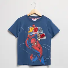 SPIDERMAN - Camiseta para Niño con Estampado Manga corta de Algodón