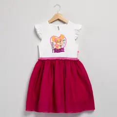 PAW PATROL - Vestido para Niña con Estampado de Algodón