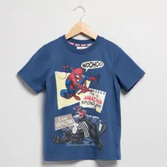 SPIDERMAN - Camiseta para Niño con Estampado Manga corta de Algodón