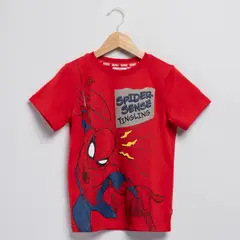 SPIDERMAN - Camiseta para Niño con Estampado Manga corta de Algodón