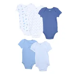 YAMP - Bodie para Bebé niño Pack de 5 de Algodón