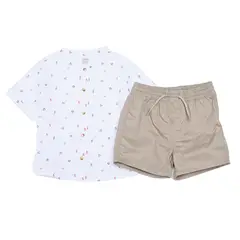 YAMP - Conjunto Camiseta Manga Corta manga corta + short para Bebé niño en Algodón