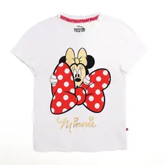 MINNIE - Camiseta para Niña con Estampado Manga corta de Algodón