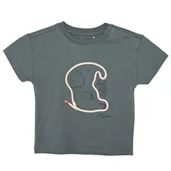YAMP - Camiseta Manga Corta para Bebé niño con Estampado de Algodón