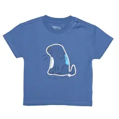 YAMP - Camiseta Manga Corta para Bebé niño con Estampado de Algodón