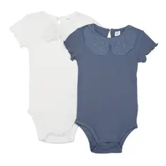 YAMP - Bodie para Bebé niña Pack de 2 de Algodón