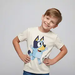 BLUEY - Camiseta para Niño con Estampado Manga corta