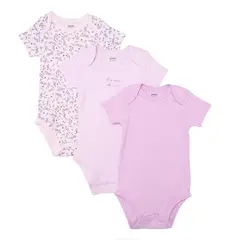 YAMP - Bodie para Bebé niña Pack de 3 de Algodón