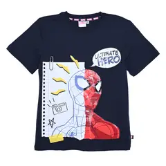SPIDERMAN - Camiseta para Niño con Estampado Manga corta de Algodón