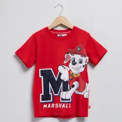 PAW PATROL - Camiseta para Niño con Estampado de Algodón