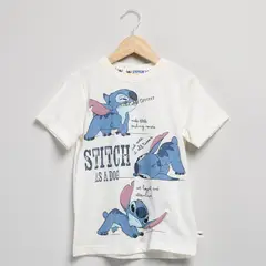 LILO & STITCH - Camiseta para Niño con Estampado de Algodón