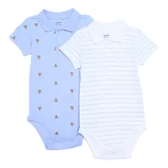 YAMP - Bodie para Bebé niño Pack de 2 de Algodón
