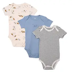 YAMP - Bodie para Bebé niño Pack de 3 de Algodón