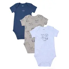 YAMP - Bodie para Bebé niño Pack de 3 de Algodón
