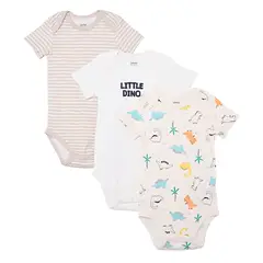 YAMP - Bodie para Bebé niño Pack de 3 de Algodón