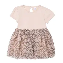 YAMP - Vestido para Bebé niña Tutú Manga corta de Algodón