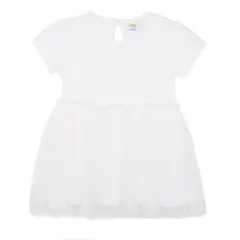 YAMP - Vestido para Bebé niña Tutú Manga corta de Algodón