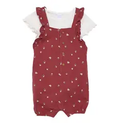 YAMP - Conjunto Enterizo + Body manga corta para Bebé niña en Algodón