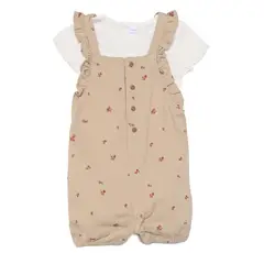 YAMP - Conjunto Enterizo + Body manga corta para Bebé niña en Algodón