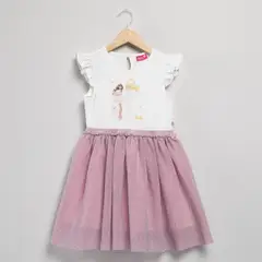 BARBIE - Vestido para Niña en Algodón