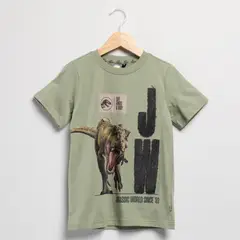 JURASSIC WORLD - Camiseta para Niño con Estampado Manga corta de Algodón