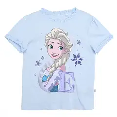 FROZEN - Camiseta para Niña con Estampado Manga corta de Algodón
