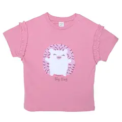 YAMP - Camiseta Manga Corta para Bebé niña con Estampado de Algodón