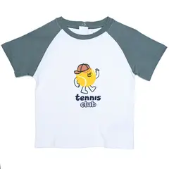YAMP - Camiseta Manga Corta para Bebé niño con Estampado de Algodón