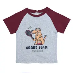 YAMP - Camiseta Manga Corta para Bebé niño con Estampado de Algodón