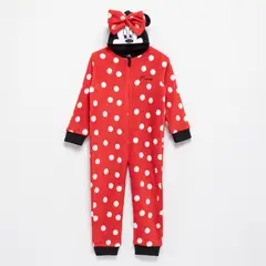 MINNIE - Pijama Con Capucha Para Niña Con Puntos Manga Larga