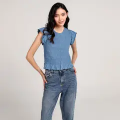ELV - Camiseta Manga Corta para Niña de Algodón