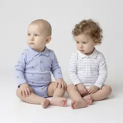 YAMP - Bodie para Bebé niño Pack de 2 unidades de Algodón