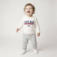 YAMP - Conjunto Saco + Pantalón de sudadera para Bebé niño en Algodón