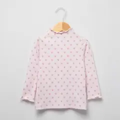 BARBIE - Camiseta manga larga para Bebé niña de Algodón Yamp