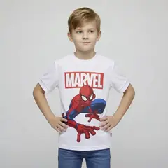 SPIDERMAN - Camiseta para Niño con Estampado Manga corta