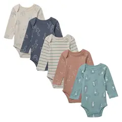 YAMP - Bodie para Bebé niño Pack de 5 unidades de Algodón