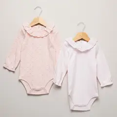 YAMP - Bodie para Bebé niña Pack de 2 unidades de Algodón