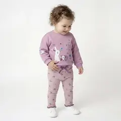 YAMP - Conjunto Saco + Pantalón para Bebé niña en Algodón