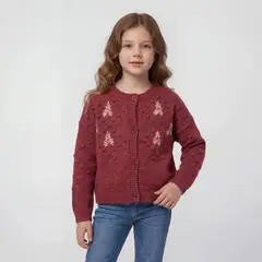 CONIGLIO - Saco para Niña con Flores