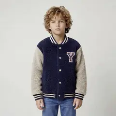 YAMP - Chaqueta para Niño Efecto pelo